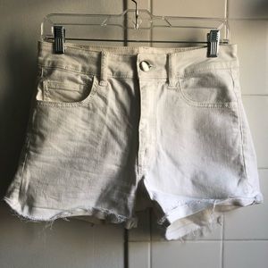 AE Hi-Rise Super Stretch White Jean Short